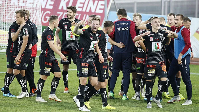 Jubel bei den Kärntnern nach dem 3:1-Heimsieg