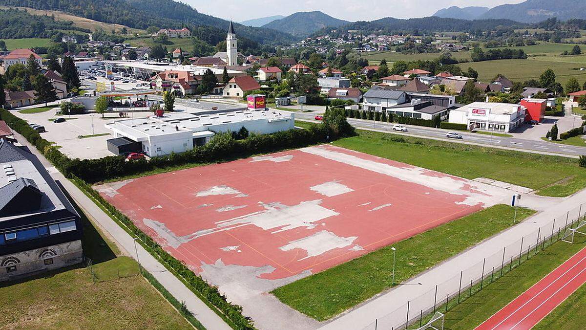 Auf dem &quot;Gummiparkplatz&quot; soll der &quot;Billa Plus&quot; entstehen