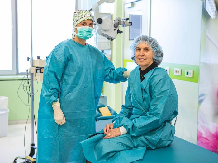Dr. Mikeks Schwester entschied sich für einen sogenannten refraktiven Linsenaustausch