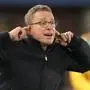 FILE - Austria's coach Ralf Rangnick during the international friendly soccer match between Austria and Germany at the Ernst Happel stadium in Vienna, Austria, on Nov. 21, 2023. Coach Ralf Rangnick has rebuilt his reputation after a few dysfunctional months at Manchester United ended in 2022 and created some expectation for this Austria team. (AP Photo/Matthias Schrader, File)