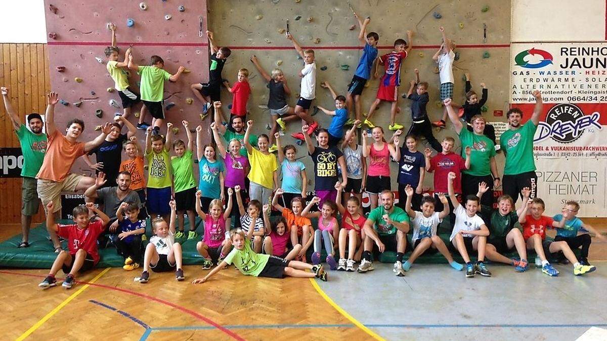 Kindern Freude an Bewegung vermitteln und ihnen möglichst viele verschiedene Sportarten präsentieren – das Ziel beim Bärnbacher Sportcamp