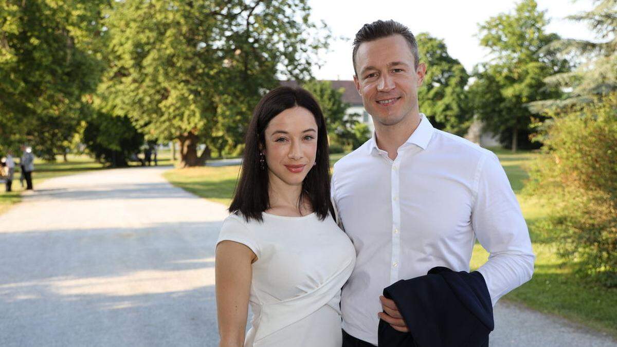 Gernot Blümel mit seiner Lebensgefährtin Clivia Treidl.