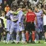 Spain, Valencia, 02.03.2024, Estadio de Mestalla, FC Valencia v FC Real Madrid - La Liga EA Sports - Matchday 27, Jude Bellingham Real Madrid protest to the referee Jesus Gil Manzano Valencia Estadio de Mestalla Spain *** Spain, Valencia, 02 03 2024, Estadio de Mestalla, FC Valencia v FC Real Madrid La Liga EA Sports Matchday 27, Jude Bellingham Real Madrid protest to the referee Jesus Gil Manzano Valencia Estadio de Mestalla Spain eu-images-584