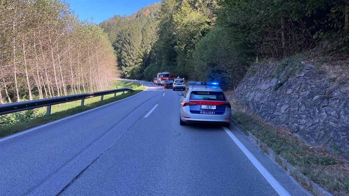 Die Straße musste vorübergehend in beide Richtungen gesperrt werden