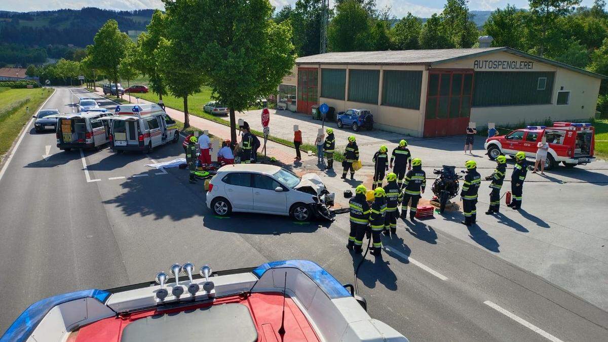 Die Kollision zwischen dem Auto und dem Motorrad ereignete sich auf der Pichlingerstraße in Köflach