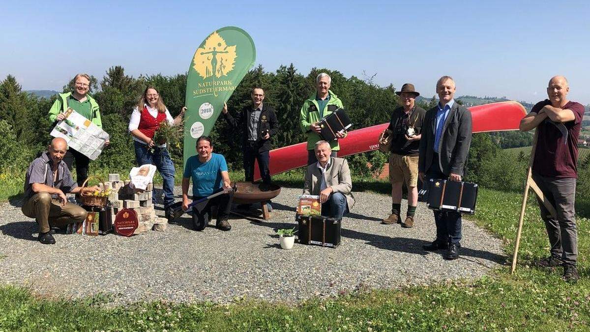 Präsentation des Programms: Theodor Schnutt, Matthias Rode, Elisabeth Klein, Markus Grabler, Martin Wippel, Reinholf Höflechner, Reinhold Elsnig, Karl Pommer, Herbert Germuth, Otto Knaus