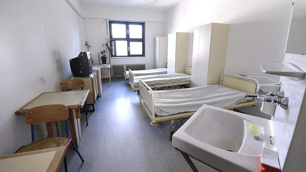 Ein Blick in eine Zelle in der Justizanstalt Wien-Josefstadt 