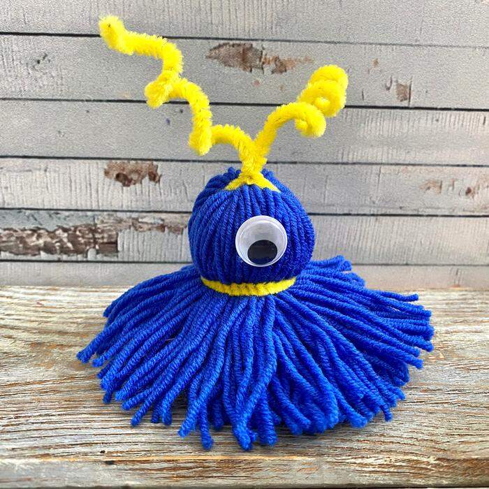 children's DIY monster, made by hand.