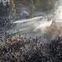 Aufnahme von den jüngsten Protesten in Chile 