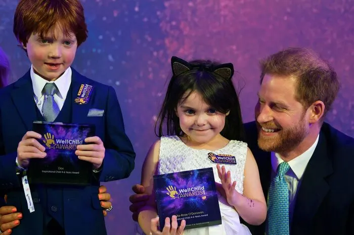 Während einer Rede bei den "WellChild Awards" in London kämpfte der Herzog von Sussex mit seinen Emotionen.
