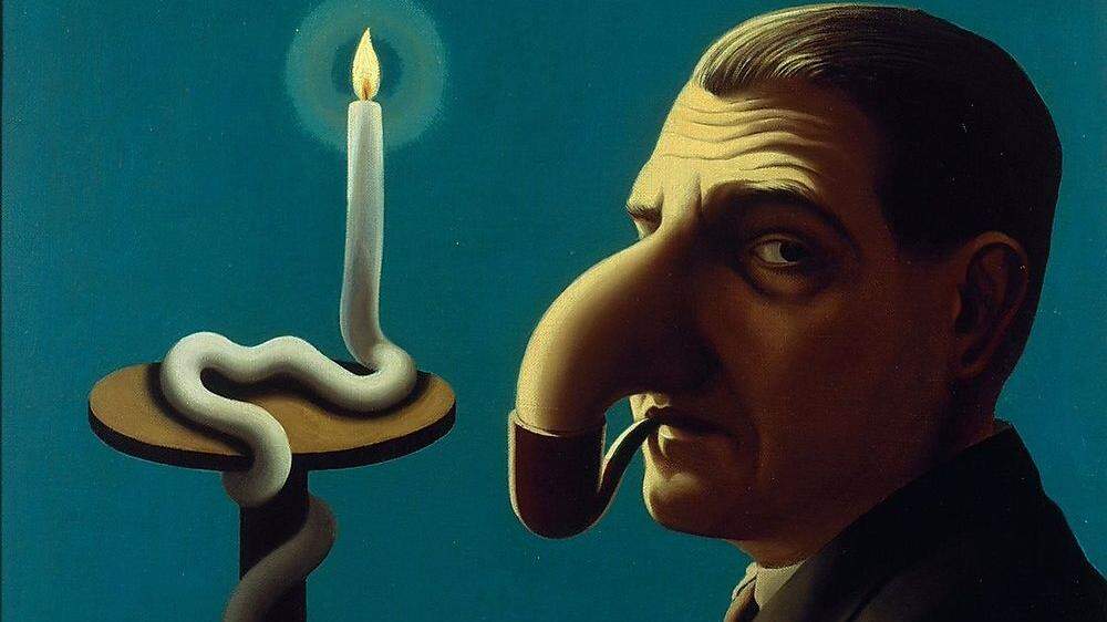 „Die Lampe des Philosophen“– traumartiges Selbstporträt des belgischen Surrealisten René Magritte (1898–1967)