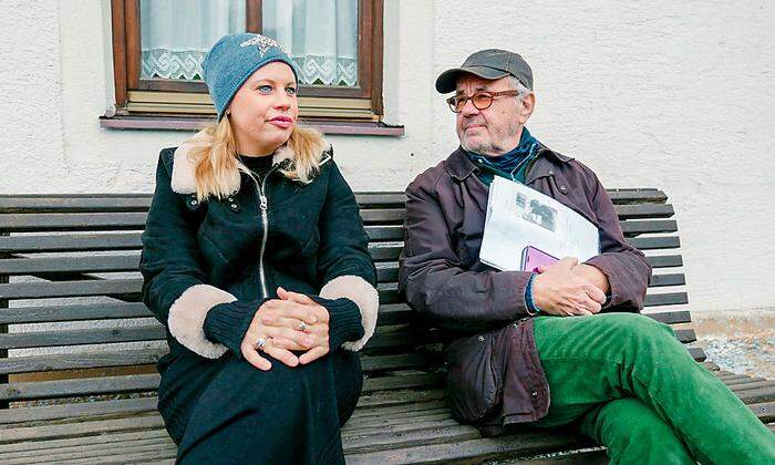 Katharina Straßer mit ihrem Vater in "Meine Vorfahren"
