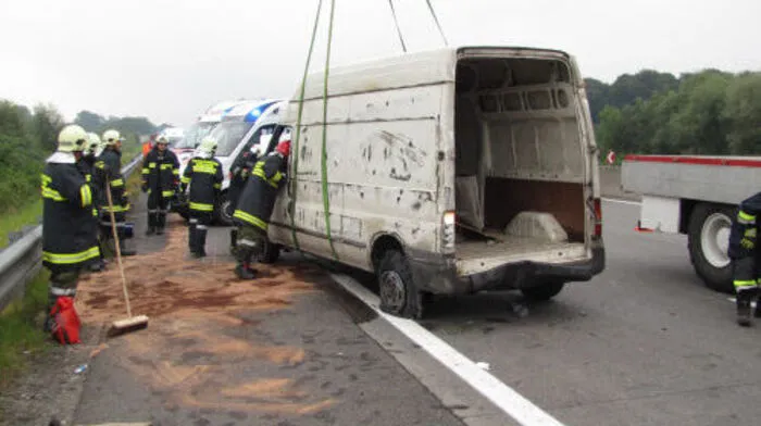 Der verunfallte Bus