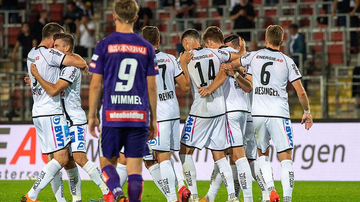 Der LASK jubelte, hängende Köpfe bei Austria Wien