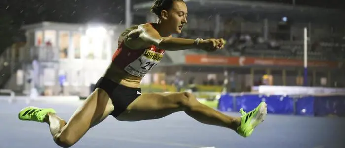 Anja Dlauhy, hier bei einem Meeting in Eisenstadt, lief einen tollen neuen Rekord über 400 Meter Hürden