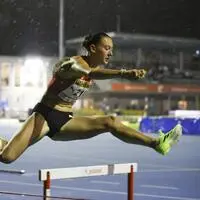 Anja Dlauhy, hier bei einem Meeting in Eisenstadt, lief einen tollen neuen Rekord über 400 Meter Hürden  