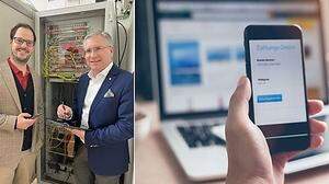 Vizebürgermeister Clemens Mitteregger und Bürgermeister Martin Kulmer (rechts) freuen sich auf die anstehende Digitalisierung