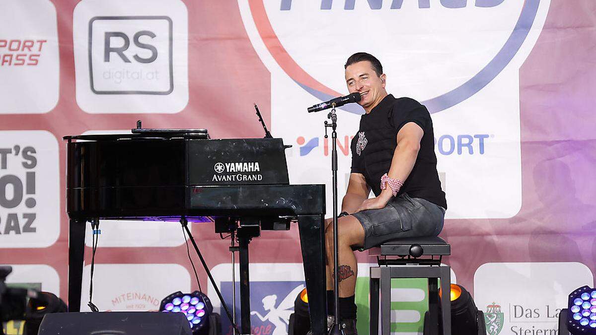 Andreas Gabalier rockte die Bühne bei der Eröffnung der Sport Austria Finals