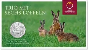 Das Hasentrio von Albrecht Dürer ist die Ostermünze 2026