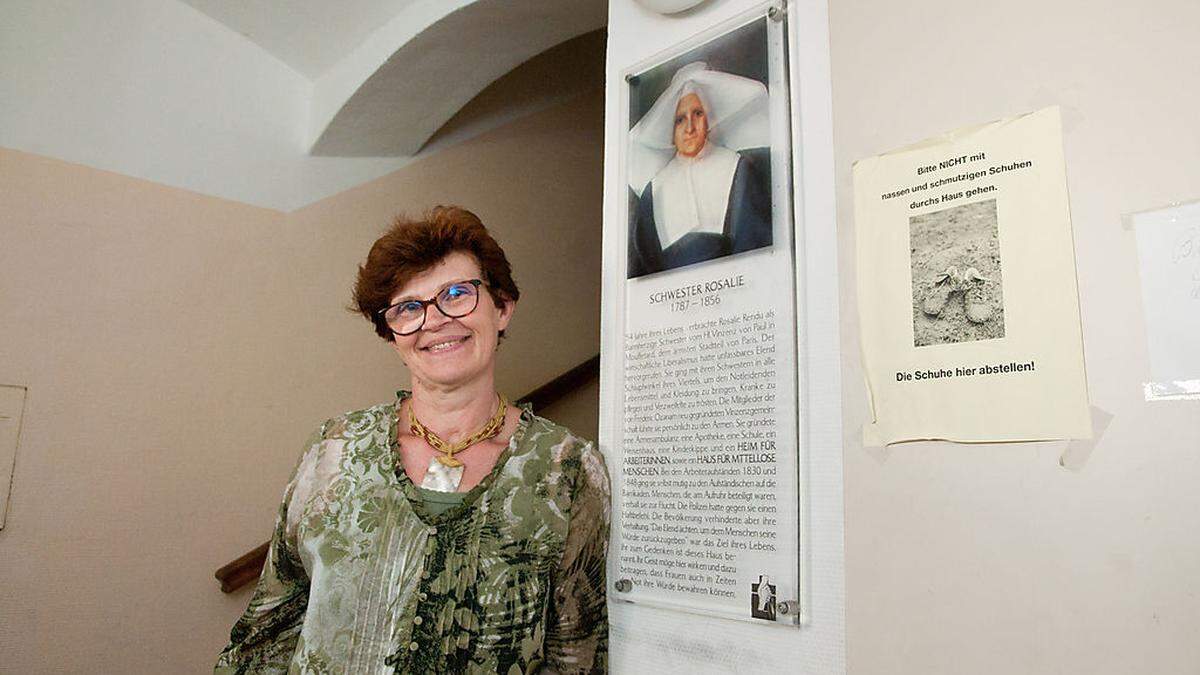 Susanne Steinbrugger arbeitet seit sechs Jahren ehrenamtlich im Haus Rosalie