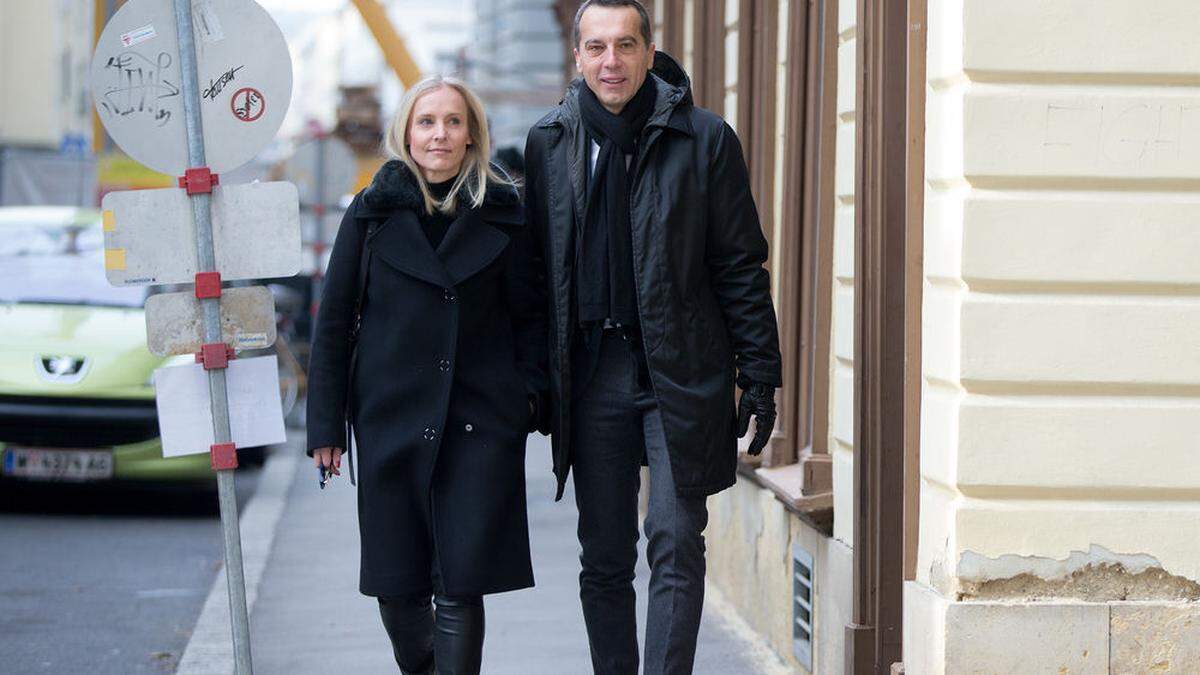 Christian Kern mit Ehefrau Eveline Steinberger-Kern