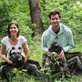 WWF-Geschäftsführerin Andrea Johanides und Dominic Thiem