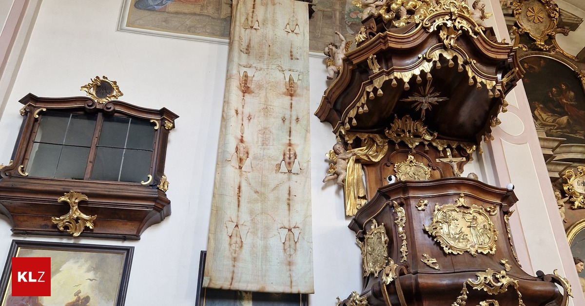 Maria-Lankowitz-Heute-wird-die-Kopie-des-Turiner-Grabtuchs-aus-Maria-Lankowitz-entfernt