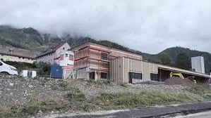 Das Rüsthaus der Freiwilligen Feuerwehr Eisenerz wird derzeit gebaut