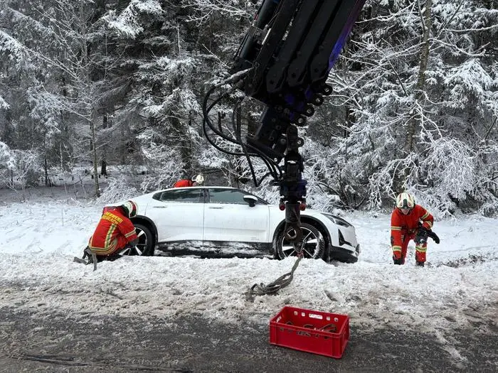 Die Krieglacher Feuerwehr rückte am Christtag aus