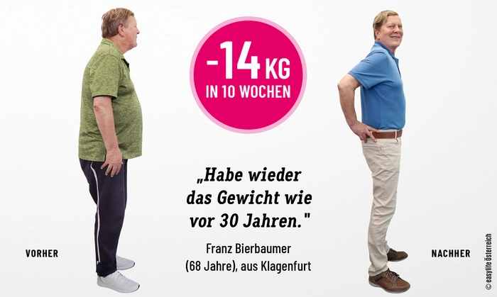 „Was mir bei easylife besonders gefallen hat? Die persönliche Betreuung“, erzählt Franz Bierbaumer