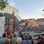 Ein Spektakel bei La Strada in Weiz (im Bild die Formation CieDyptik)