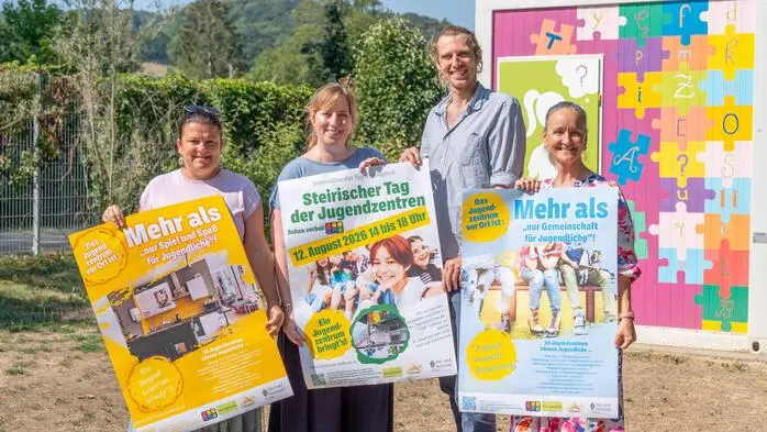 Das Team des Jugendzentrums Spektrum in Feldbach lädt zum Kennenlernen am 12. August ein