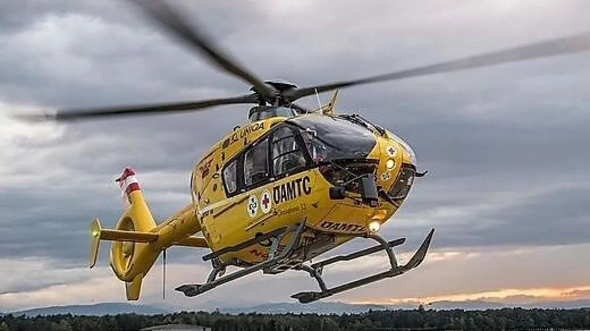 Das Kind wurde mit dem Rettungshubschrauber nach Graz geflogen