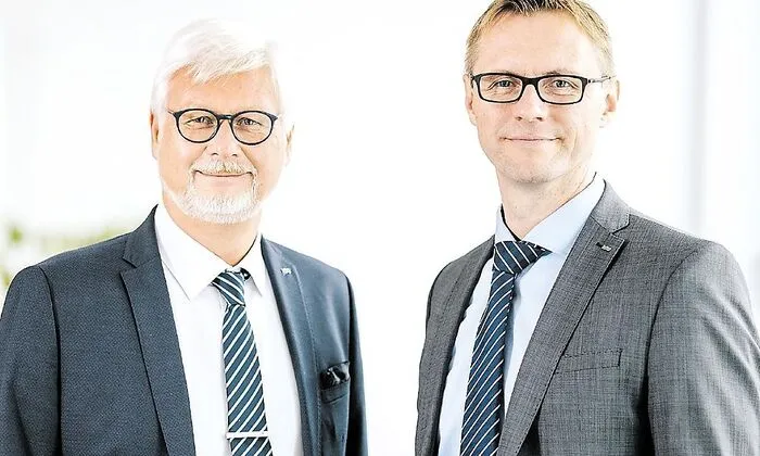 Manfred Freitag und Danny Güthlein, Mitglieder des Kelag-Vorstandes    