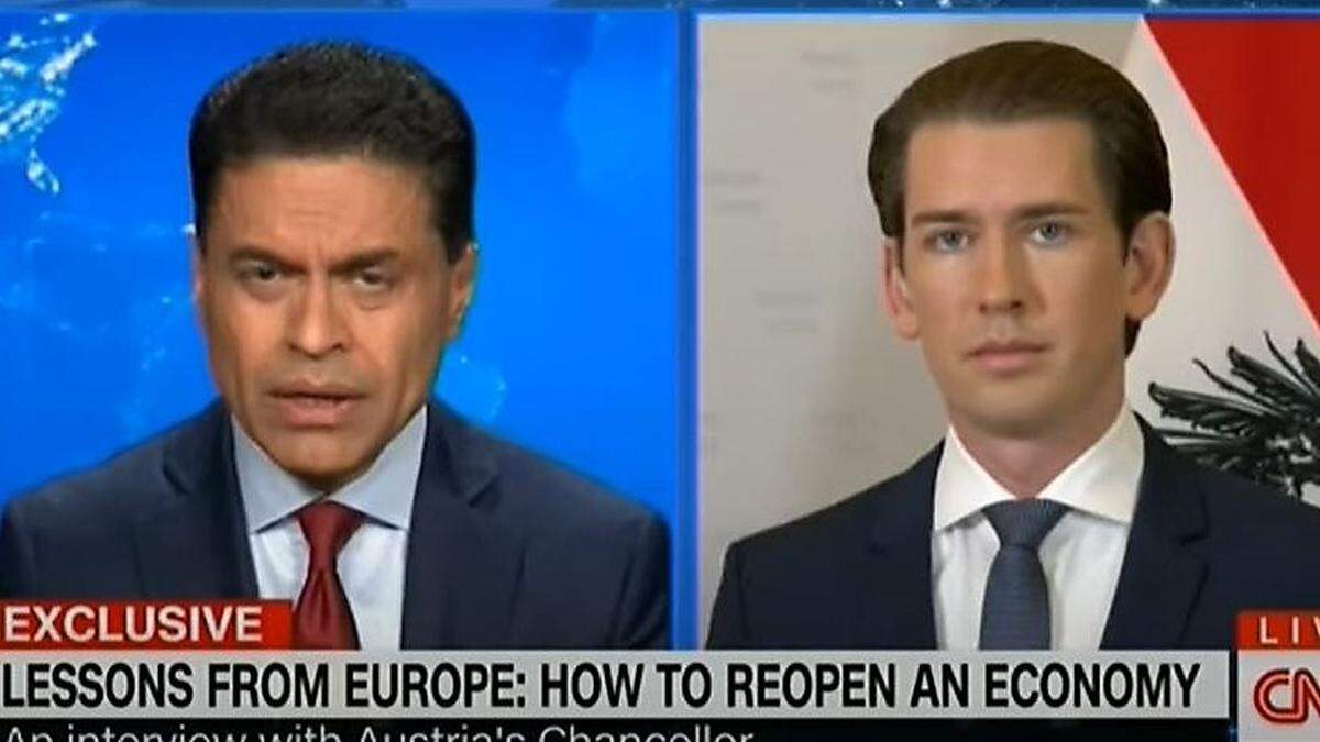 Fareed Zakaria von CNN im Gespräch mit Sebastian Kurz