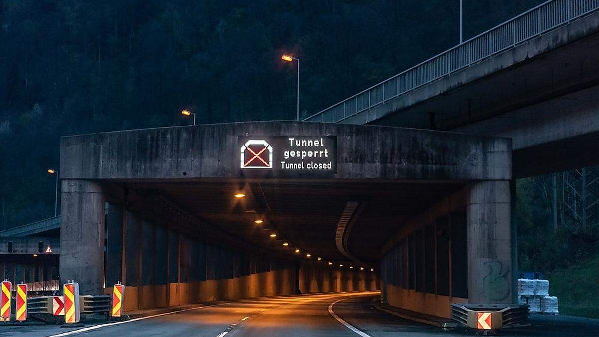 Plabutschtunnel wird in den nächsten Nächten gesperrt.