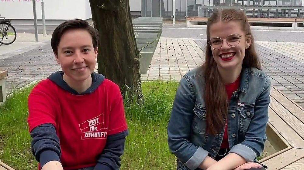 Natali Lujic und Nadine Linschinger sind Spitzenkadidatinnen des VSSTÖ
