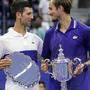 Novak Djokovic (links) verlor das US-Open-Finale gegen Daniil Medwedew