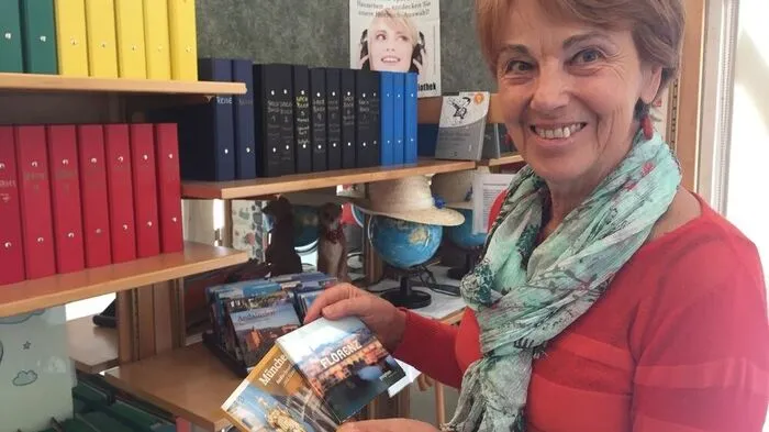 Christa Wiener-Pucher in der Hörbibliothek