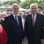 Van der Bellen und Schützenhöfer bei der Eröffnung der Bregenzer Festspiele - plus Ehefrauen 