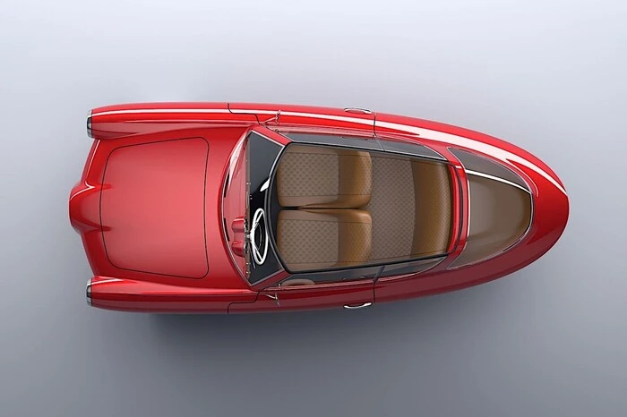 Doch was bekommt man für sein Geld? Im minimalistisch eingerichteten Innenraum sollen drei Personen Platz finden, das Gepäck verschwindet im Laderaum unter der Motorhaube.