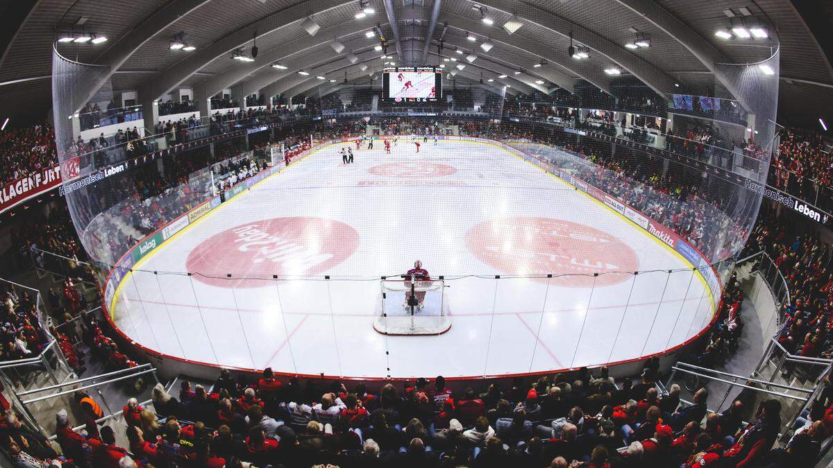 In der neuen Heidi Horten-Arena  bekamen sechs VSV-Fans ein Hallenverbot