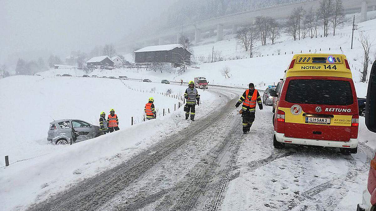 Der Unfall geschah bei der Westeinfahrt von Ardning