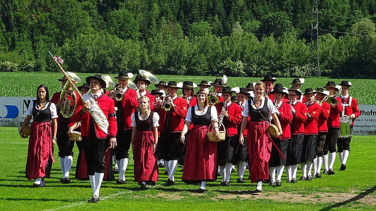 Auch die Trachtenkapelle Tiffen ist am Sonntag mit von der Partie 