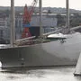 Die größte Segel-Yacht der Welt, die "Sailing Yacht A", ist ebenfalls eingefroren