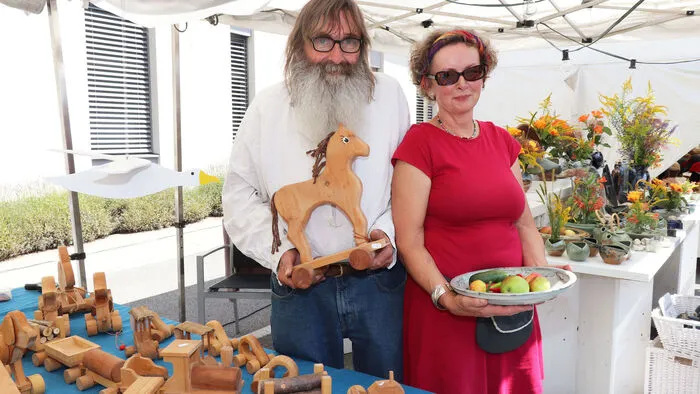 Bereits vom Anfang an dabei, der Gründer Jean-Luc Lenoble (Holz) und Sabine Schwarz  (Keramik) aus Graz in der Steiermark.