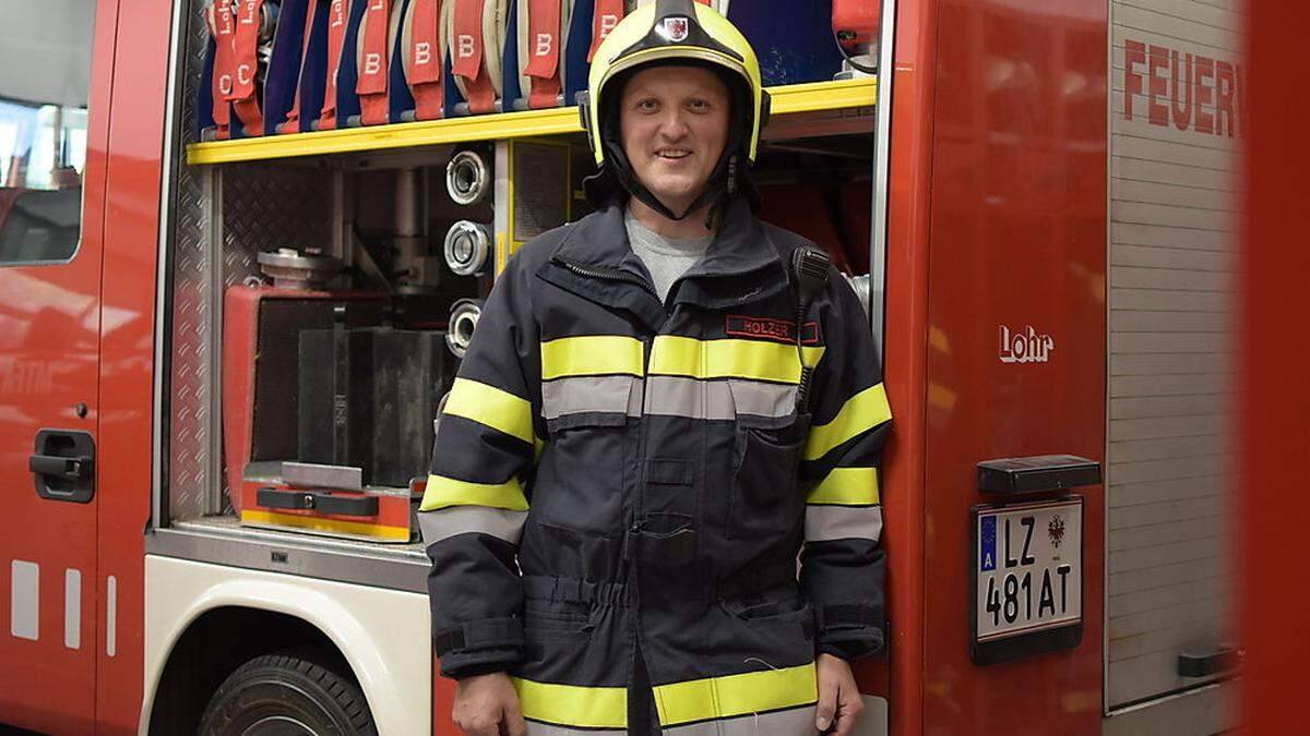 Sepp Holzer ist seit seinem 17. Lebensjahr bei der Freiwilligen Feuerwehr Amlach