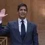 Kevin Warsh bei seiner Angelobung während des Hearings Ende April vor dem Bankenausschuss des US-Senats | Kevin Warsh bei seiner Angelobung im Zuge des Hearings Ende April vor dem Bankenausschuss des US-Senats