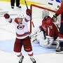 Hurricanes-Stürmer Brock McGinn jubelt über sein entscheidendes Tor