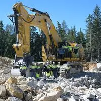 Der riesige Bagger